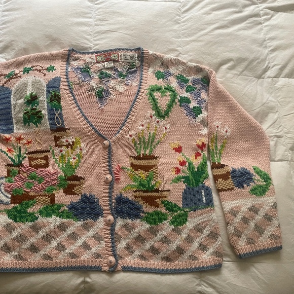 Vintage handmade knit sweater - Picture 2 of 5